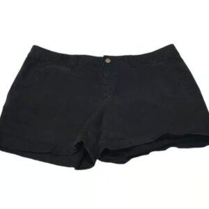 Old Navy Twill 5" Perfect Shorts Black Size 12 GUC #M-005